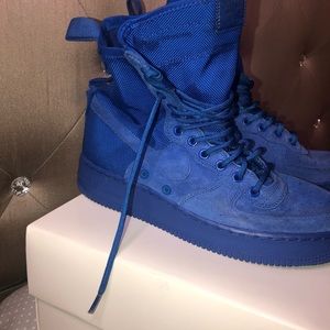 Royal blue nike Air Force